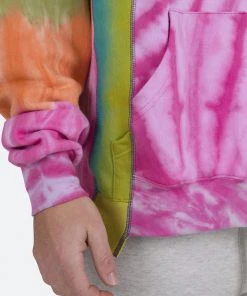 Mnml Outerwear Patchwork Dyed Hoodie - Multi