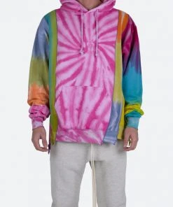 Mnml Outerwear Patchwork Dyed Hoodie - Multi
