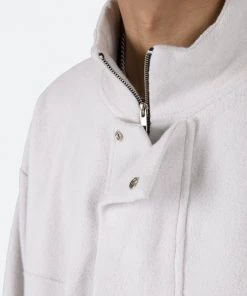 Mnml Outerwear Quarter Zip Pullover - Off White