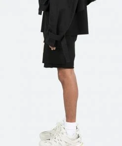 Mnml Relaxed Cargo Shorts - Black