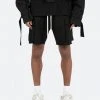 Mnml Relaxed Cargo Shorts - Black