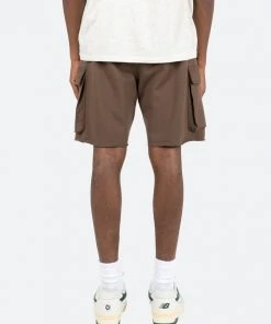 Mnml Relaxed Cargo Shorts - Brown Bottoms