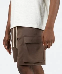 Mnml Relaxed Cargo Shorts - Brown Bottoms