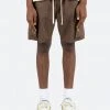 Mnml Relaxed Cargo Shorts - Brown Bottoms