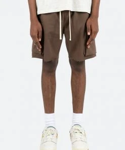 Mnml Relaxed Cargo Shorts - Brown Bottoms
