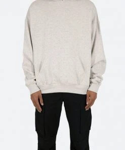 Mnml Rhinestone Hoodie - Grey