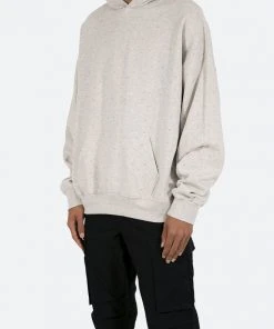 Mnml Rhinestone Hoodie - Grey