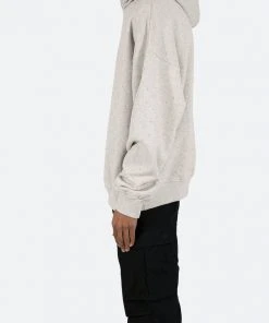 Mnml Rhinestone Hoodie - Grey
