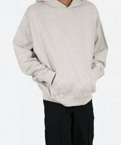 Mnml Rhinestone Hoodie - Grey