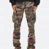 Mnml Serape Bootcut Cargo Pants - Camo B Flare Denim