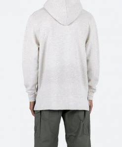 Mnml Side Zip Hoodie - Grey Outerwear