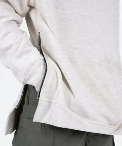 Mnml Side Zip Hoodie - Grey Outerwear