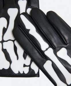 Mnml Skeleton Gloves - Black/White