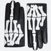 Mnml Skeleton Gloves - Black/White