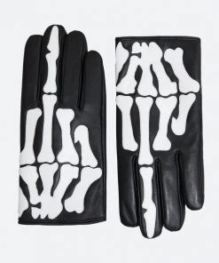 Mnml Skeleton Gloves - Black/White