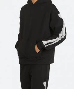 Mnml Skeleton Hoodie - Black Outerwear