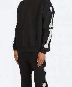Mnml Skeleton Hoodie - Black Outerwear