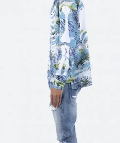 Mnml Tops Skeleton Tropical Shirt - Blue