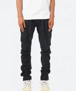 Mnml Snap Western Pants - Black