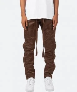 Mnml Snap Zipper II Cargo Pants - Brown