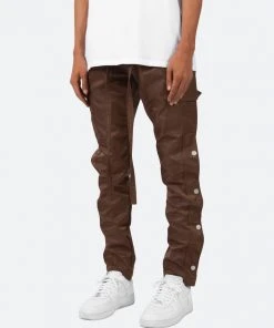 Mnml Snap Zipper II Cargo Pants - Brown
