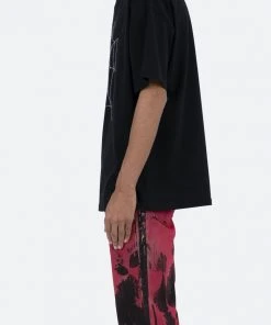 Mnml Spider Web Tee - Black Tops