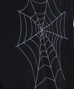 Mnml Spider Web Tee - Black Tops