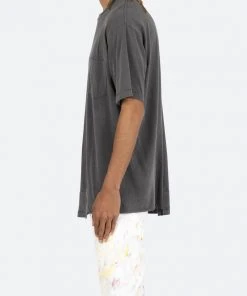 Mnml Split Panel Tee - Vintage Black