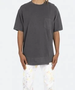 Mnml Split Panel Tee - Vintage Black