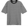 Mnml Striped Drop Tee - Black/White