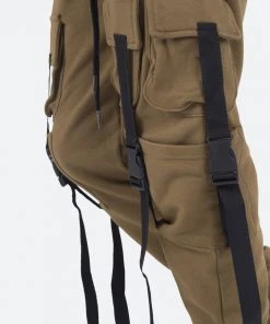 Mnml Tactical Cargo Sweatpants - Dust Bottoms