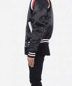 Mnml Teddy Bomber Jacket - Black/Red