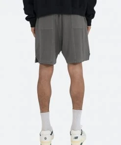 Mnml Terry Paneled Shorts - Vintage Black Bottoms