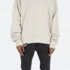 Mnml Threaded Collar Crewneck - Off White