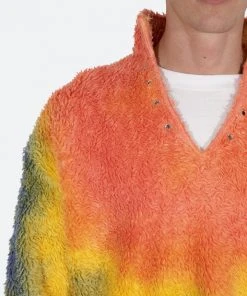 Mnml Outerwear Tie Dye Sherpa Pullover - Multi