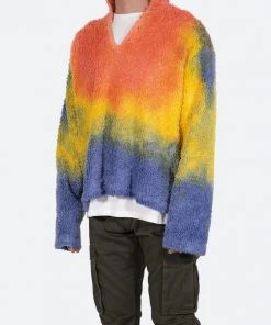 Mnml Outerwear Tie Dye Sherpa Pullover - Multi