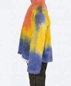 Mnml Outerwear Tie Dye Sherpa Pullover - Multi