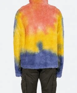 Mnml Outerwear Tie Dye Sherpa Pullover - Multi