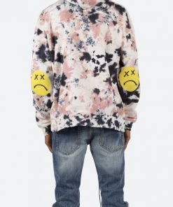 Mnml Tie Dyed Smile Hoodie - Multi Outerwear