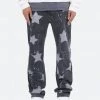 Mnml V120 Star Baggy Denim - Black/White