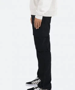 Mnml V193 Cargo Snap Baggy Denim - Black
