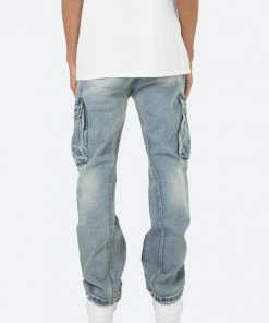 Mnml V216 Cargo Baggy Denim - Vintage Blue