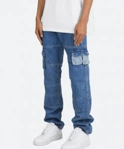 Mnml V244 Cargo Baggy Denim - Blue