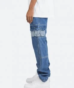 Mnml V244 Cargo Baggy Denim - Blue