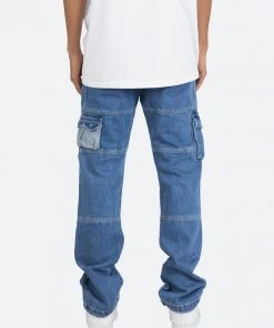 Mnml V244 Cargo Baggy Denim - Blue