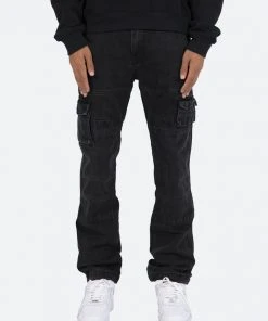Mnml V244 Cargo Baggy Denim - Vintage Black V Baggy Denim