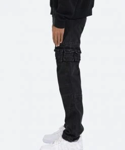 Mnml V244 Cargo Baggy Denim - Vintage Black V Baggy Denim