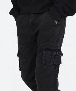 Mnml V244 Cargo Baggy Denim - Vintage Black V Baggy Denim