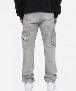 Mnml V Baggy Denim V244 Cargo Baggy Denim - Vintage Blue