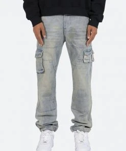 Mnml V Baggy Denim V244 Cargo Baggy Denim - Vintage Blue